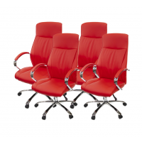 Комплект кресел АКЛАС Дрим CH ANF 4 шт Красный (PU red)